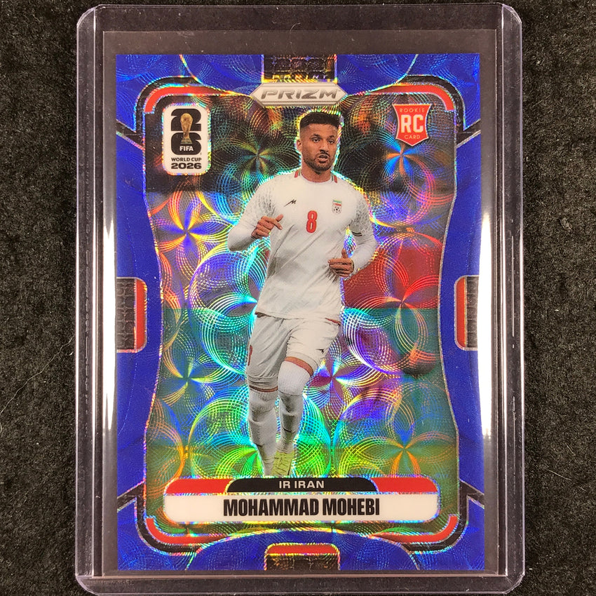 2026 Prizm FIFA World Cup MOHAMMAD MOHEBI Rookie Choice Blue 18/38 #246