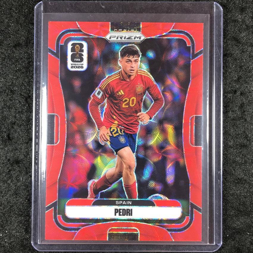 2026 Prizm FIFA World Cup PEDRI Choice Red /85 #80