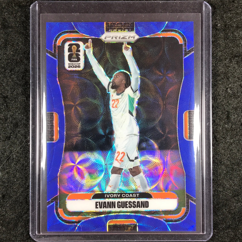 2026 Prizm FIFA World Cup EVANN GUESSAND Choice Blue 34/38 #250