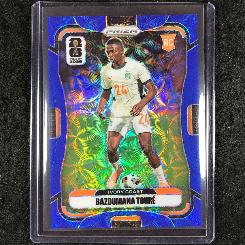 2026 Prizm FIFA World Cup BAZOUMANA TOURE Rookie Choice Blue 28/38 #252
