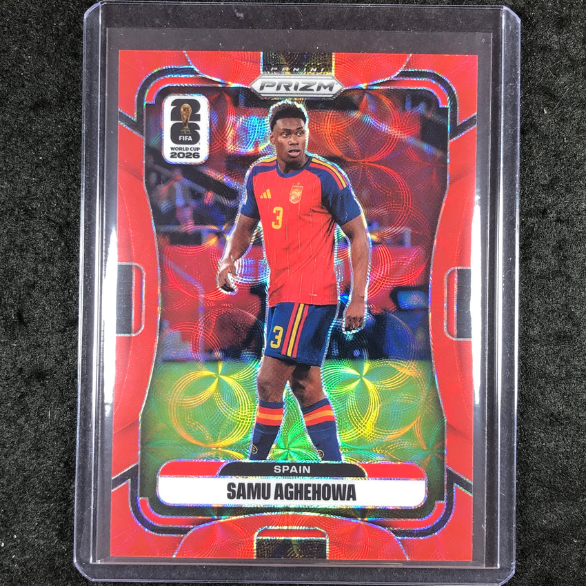 2026 Prizm FIFA World Cup SAMU AGHEHOWA Choice Red /85 #81
