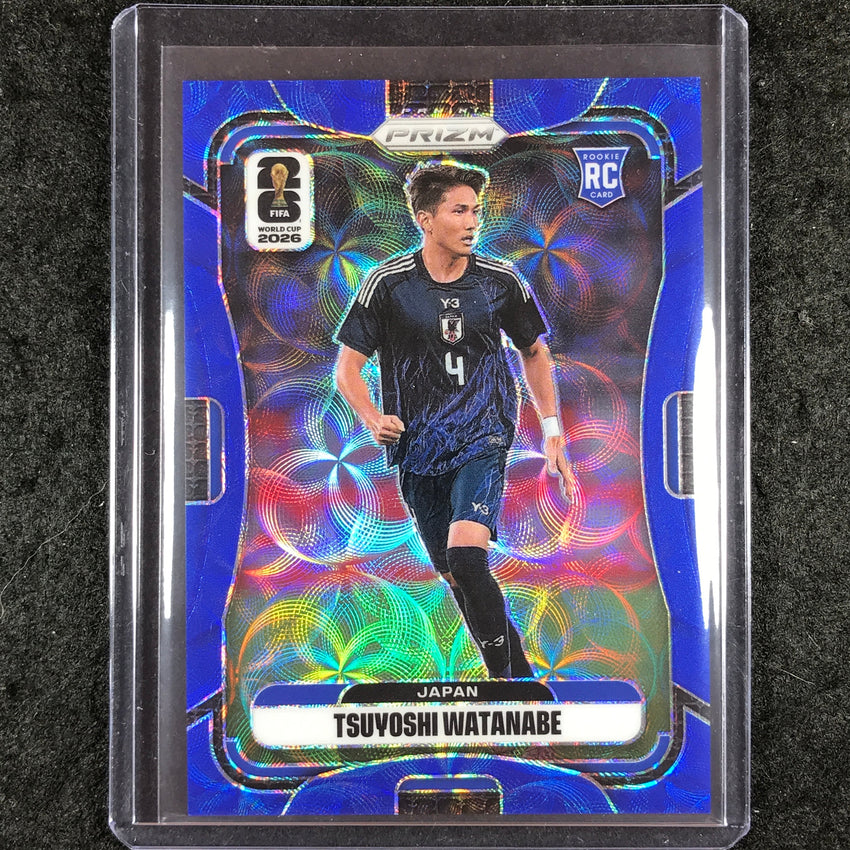 2026 Prizm FIFA World Cup TSUYOSHI WATANABE Rookie Choice Blue 11/38 #266
