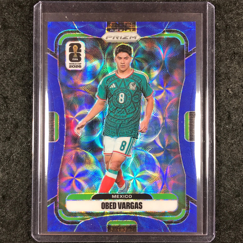 2026 Prizm FIFA World Cup OBED VARGAS Choice Blue 27/38 #293