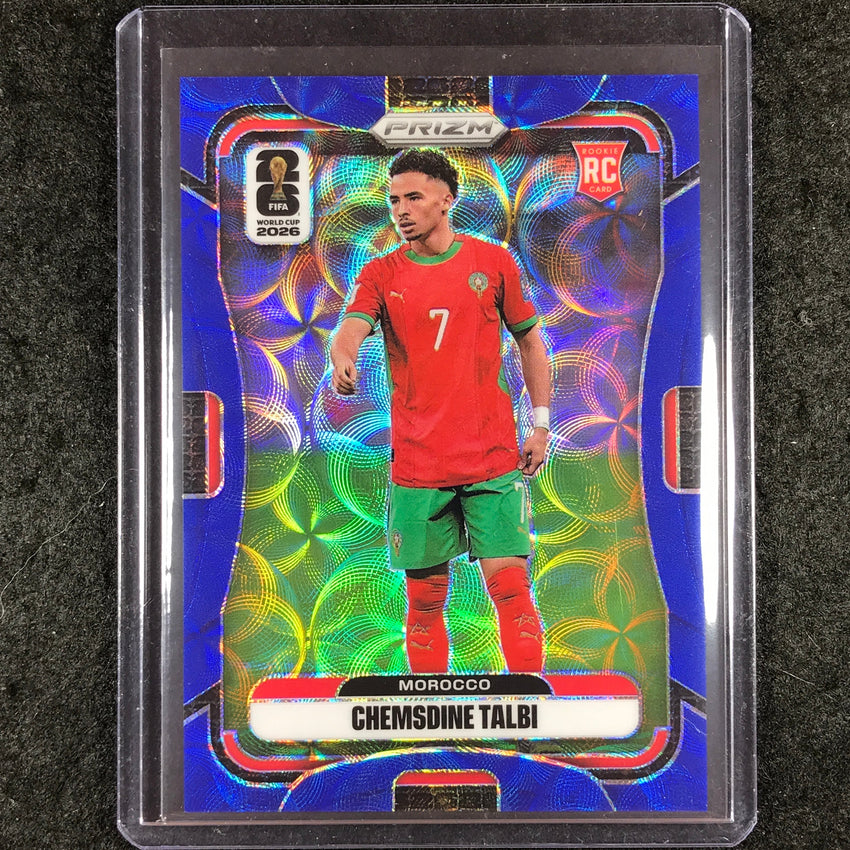 2026 Prizm FIFA World Cup CHEMSDINE TALBI Rookie Choice Blue 31/38 #298