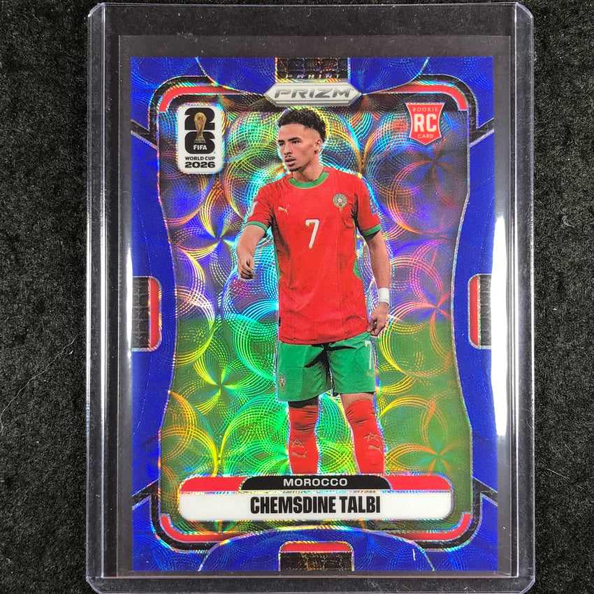 2026 Prizm FIFA World Cup CHEMSDINE TALBI Rookie Choice Blue 17/38 #298
