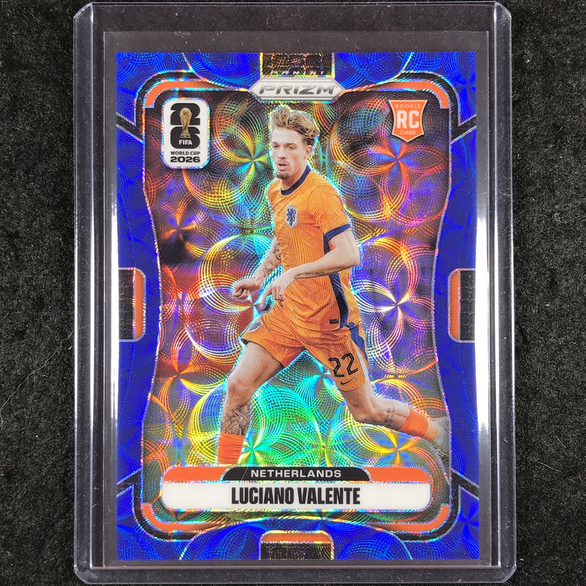 2026 Prizm FIFA World Cup LUCIANO VALENTE Rookie Choice Blue 20/38 #314
