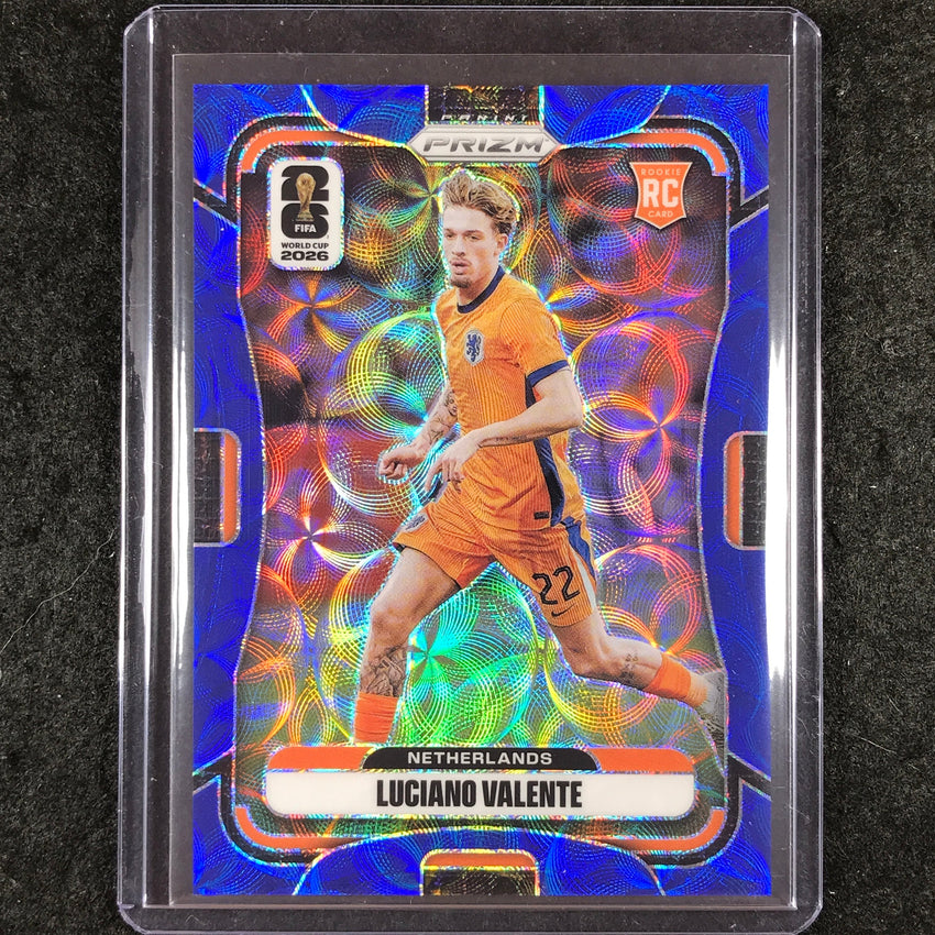 2026 Prizm FIFA World Cup LUCIANO VALENTE Rookie Choice Blue 26/38 #314