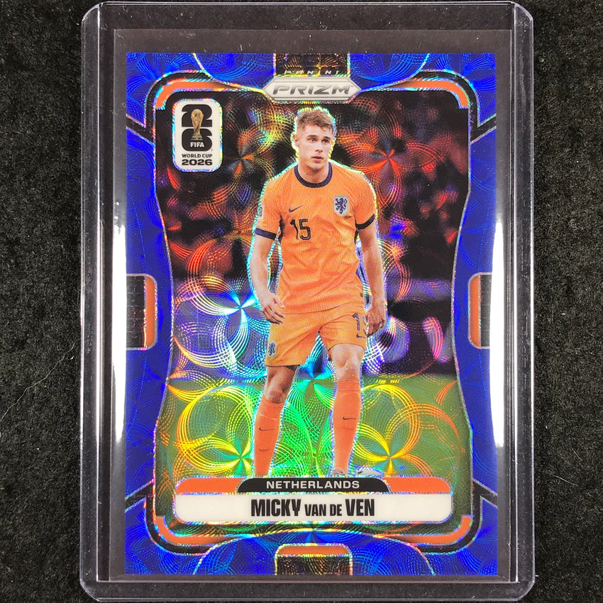 2026 Prizm FIFA World Cup MICKY VAN DE VEN Choice Blue 33/38 #316