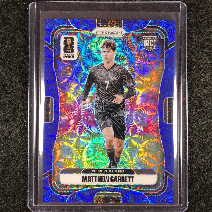 2026 Prizm FIFA World Cup MATTHEW GARBETT Rookie Choice Blue 5/38 #322