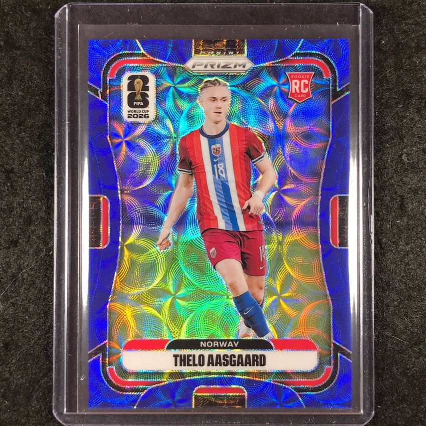 2026 Prizm FIFA World Cup THELO AASGAARD Rookie Choice Blue 33/38 #331