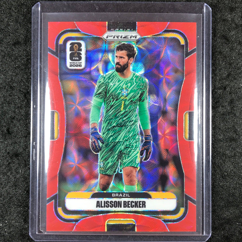 2026 Prizm FIFA World Cup ALISSON BECKER Choice Red /85 #89