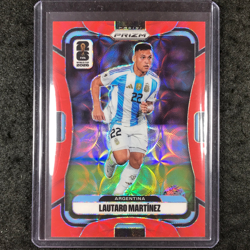 2026 Prizm FIFA World Cup LAUTARO MARTINEZ Choice Red /85 #9