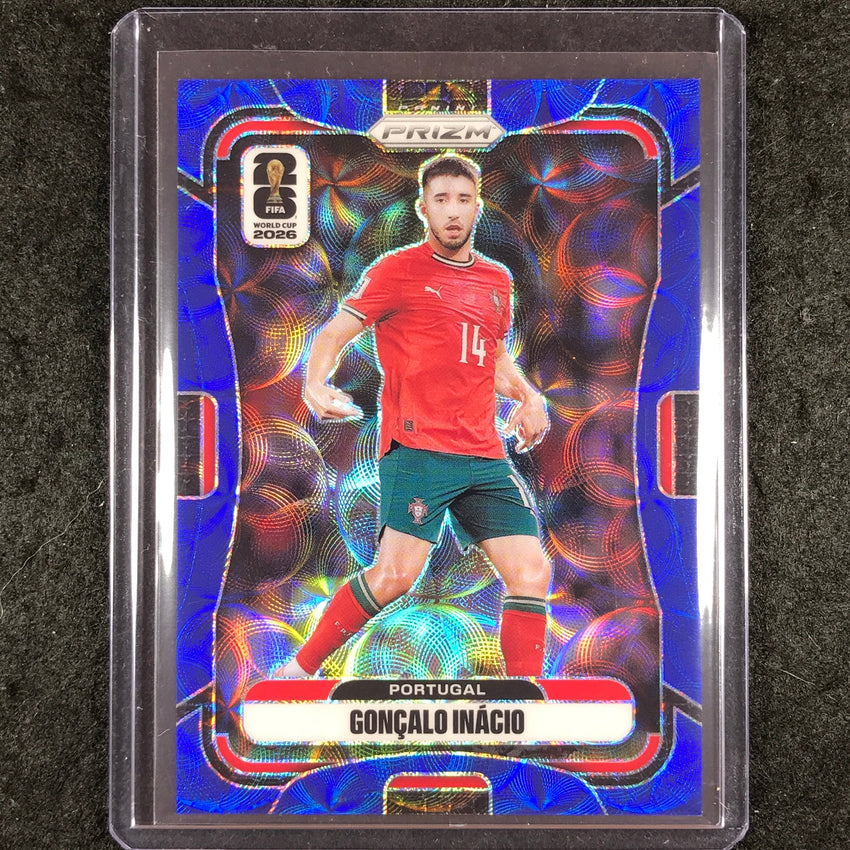 2026 Prizm FIFA World Cup GONCALO INACIO Choice Blue 10/38 #363