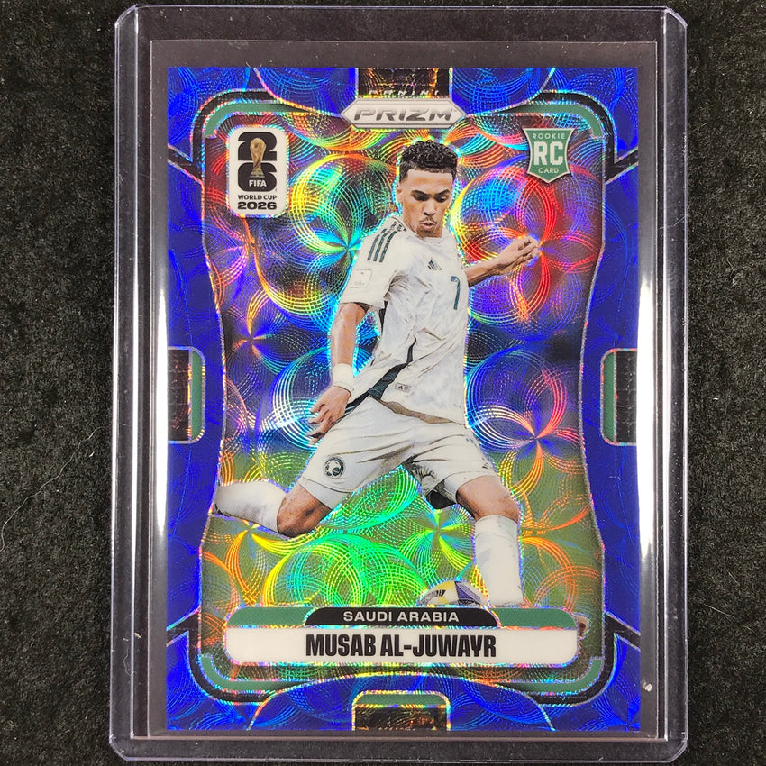 2026 Prizm FIFA World Cup MUSAB AL-JUWAYR Rookie Choice Blue 23/38 #388