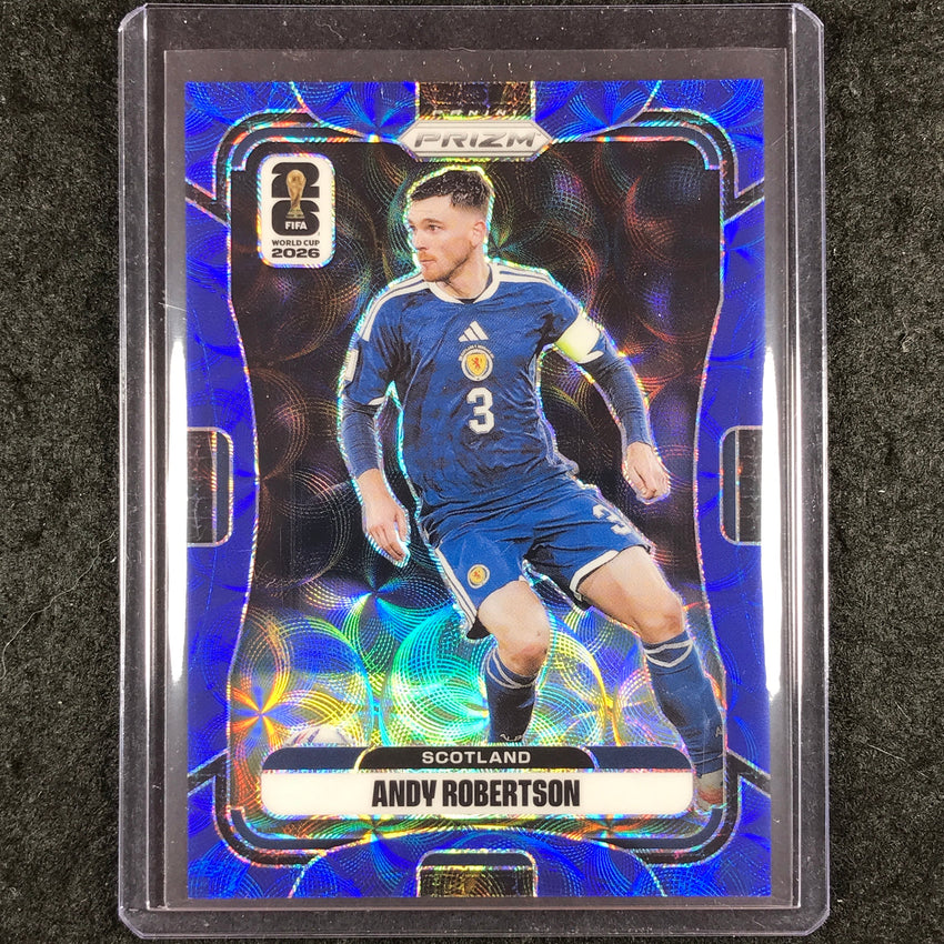 2026 Prizm FIFA World Cup ANDY ROBERTSON Choice Blue 8/38 #389