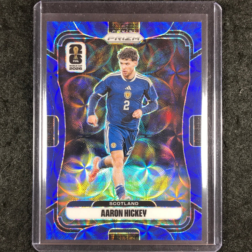 2026 Prizm FIFA World Cup AARON HICKEY Choice Blue 14/38 #397