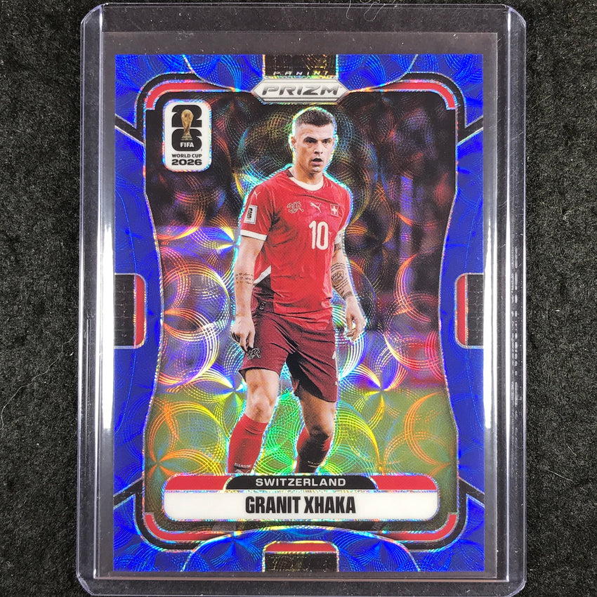 2026 Prizm FIFA World Cup GRANIT XHAKA Choice Blue 16/38 #415