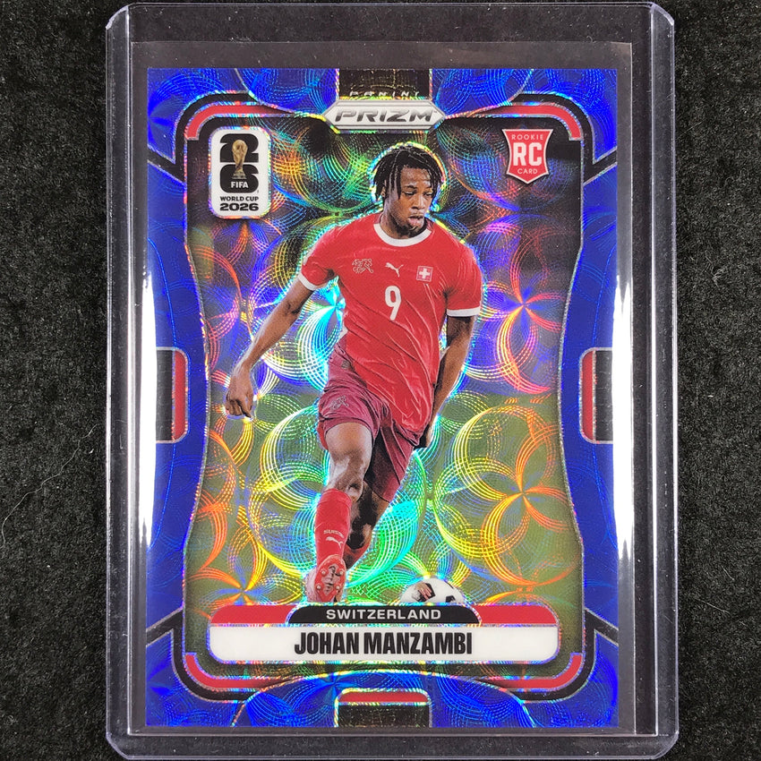 2026 Prizm FIFA World Cup JOHAN MANZAMBI Rookie Choice Blue 22/38 #419