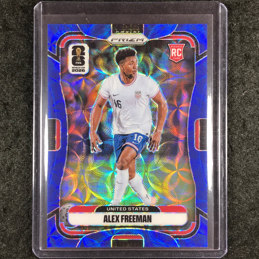 2026 Prizm FIFA World Cup ALEX FREEMAN Rookie Choice Blue 8/38 #433