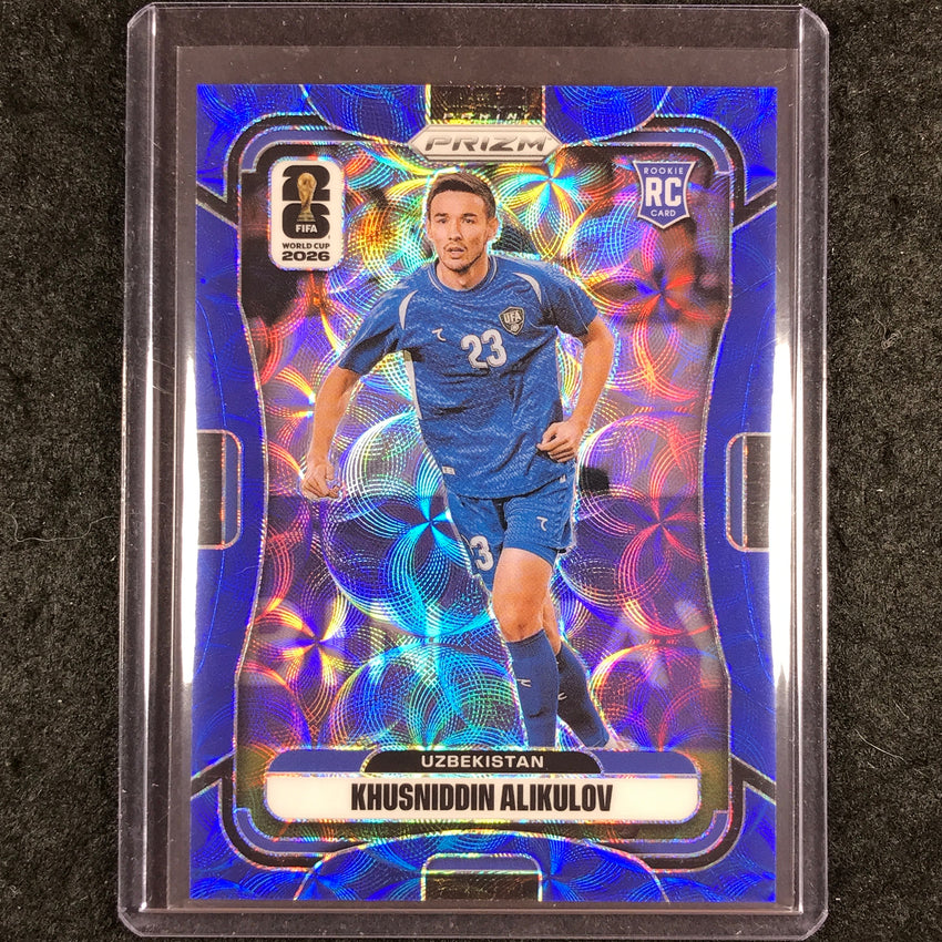 2026 Prizm FIFA World Cup KHUSNIDDIN ALIKULOV Rookie Choice Blue 8/38 #452