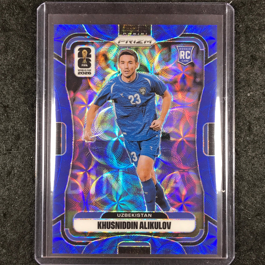 2026 Prizm FIFA World Cup KHUSNIDDIN ALIKULOV Rookie Choice Blue 14/38 #452