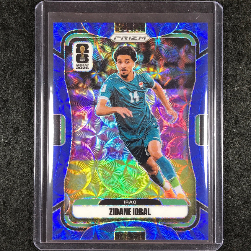 2026 Prizm FIFA World Cup ZIDANE IQBAL Choice Blue 38/38 #455