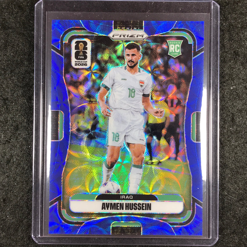 2026 Prizm FIFA World Cup AYMEN HUSSEIN Rookie Choice Blue 7/38 #457