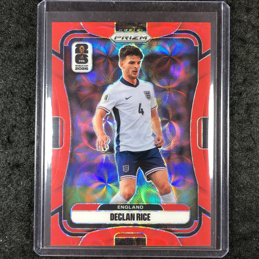 2026 Prizm FIFA World Cup DECLAN RICE Choice Red /85 #98