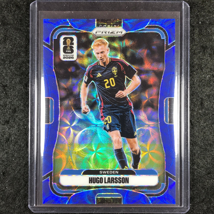 2026 Prizm FIFA World Cup HUGO LARSSON Choice Blue 6/38 #493