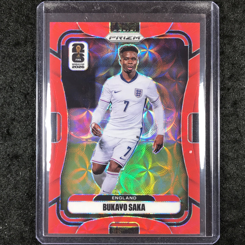 2026 Prizm FIFA World Cup BUKAYO SAKA Choice Red /85 #100