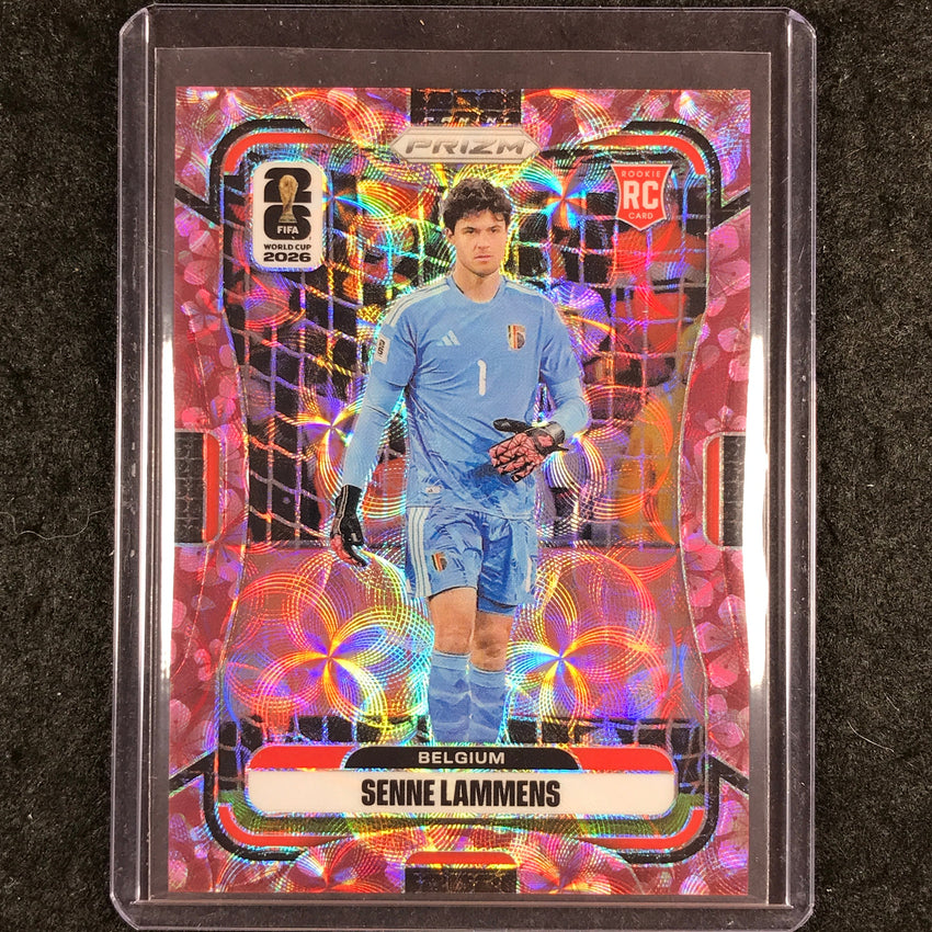 2026 Prizm FIFA World Cup SENNE LAMMENS Rookie Choice Plum Blossom 5/8 #155