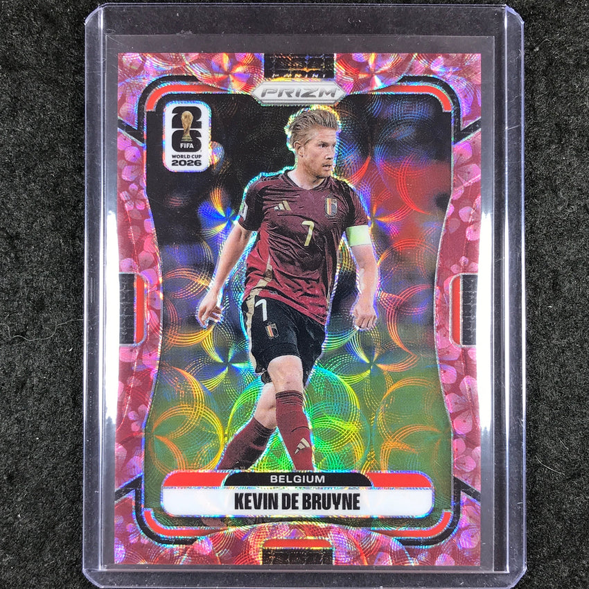 2026 Prizm FIFA World Cup KEVIN DE BRUYNE Choice Plum Blossom 7/8 #157