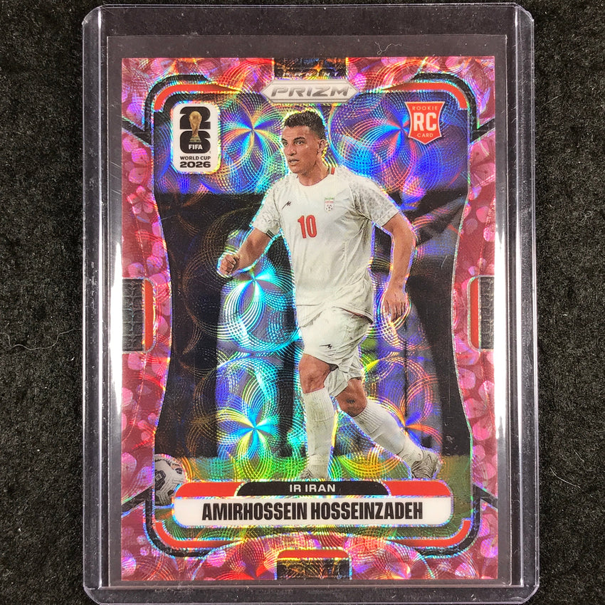 2026 Prizm World Cup AMIRHOSSEIN HOSSEINZADEH Rookie Choice Plum Blossom 5/8