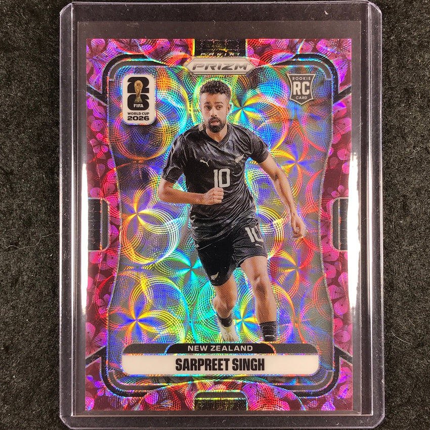 2026 Prizm FIFA World Cup SARPREET SINGH Rookie Choice Plum Blossom 5/8 #325