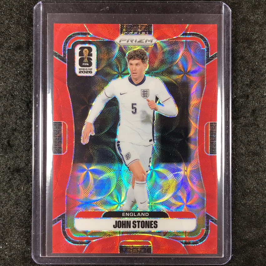 2026 Prizm FIFA World Cup JOHN STONES Choice Red /85 #106