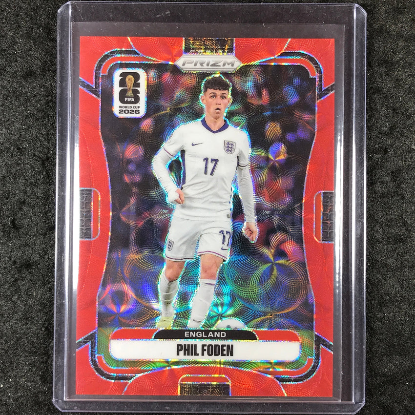 2026 Prizm FIFA World Cup PHIL FODEN Choice Red /85 #107