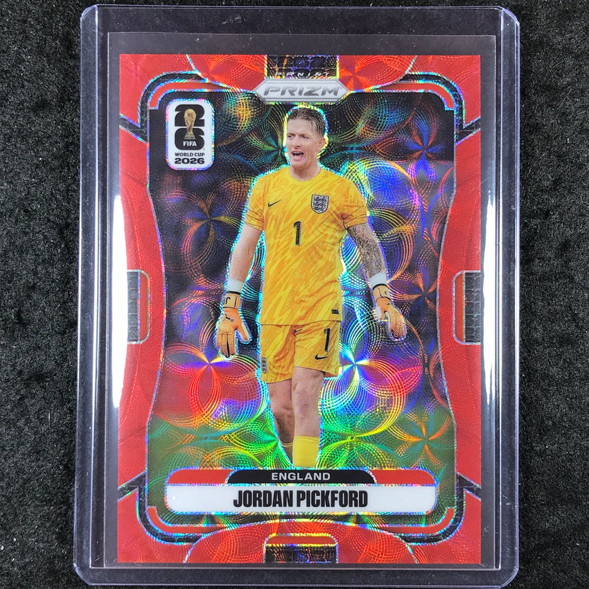 2026 Prizm FIFA World Cup JORDAN PICKFORD Choice Red /85 #111
