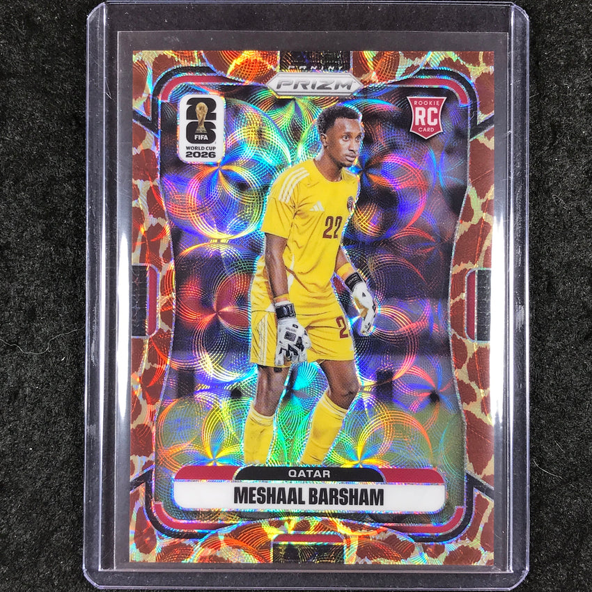 2026 Prizm FIFA World Cup MESHAAL BARSHAM Rookie Choice Giraffe #376