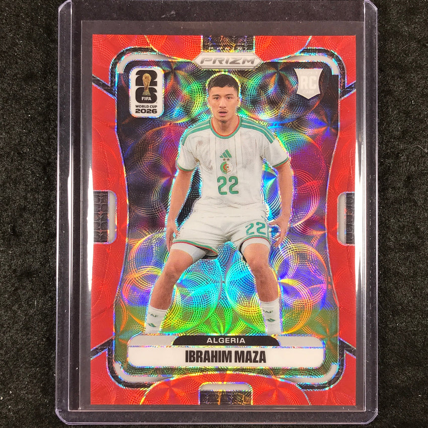 2026 Prizm FIFA World Cup IBRAHIM MAZA Rookie Choice Red /85 #128