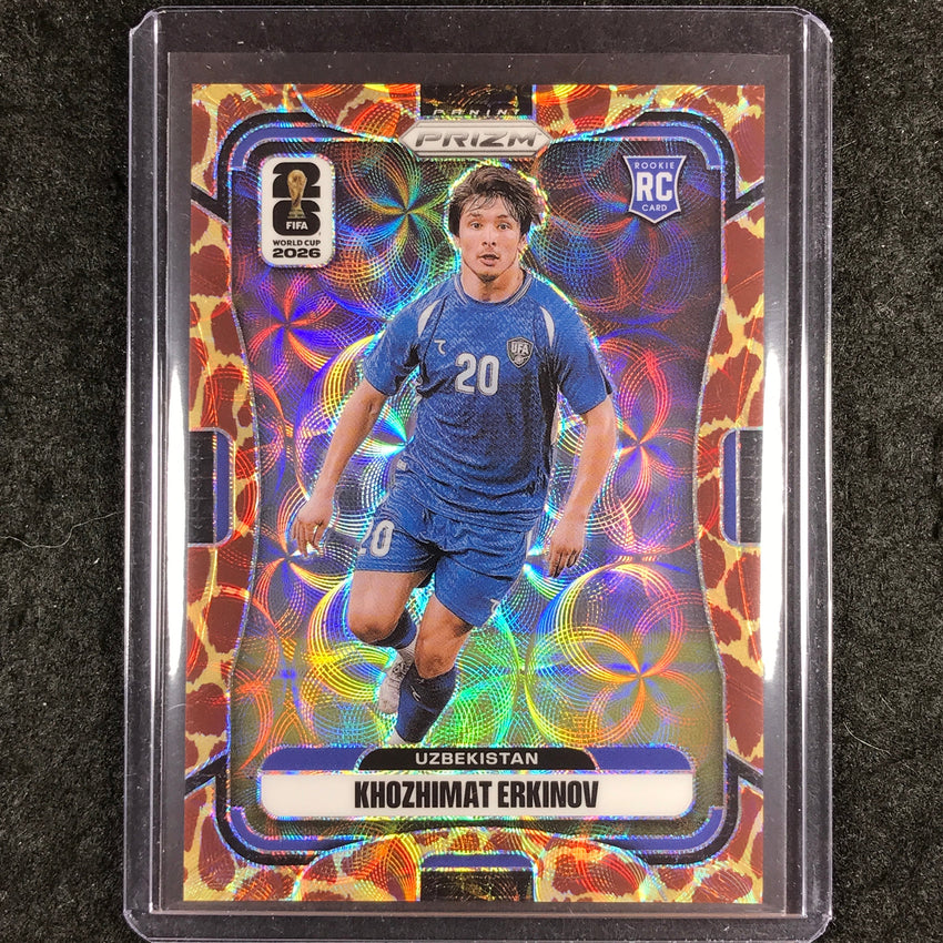 2026 Prizm FIFA World Cup KHOZHIMAT ERKINOV Rookie Choice Giraffe #449