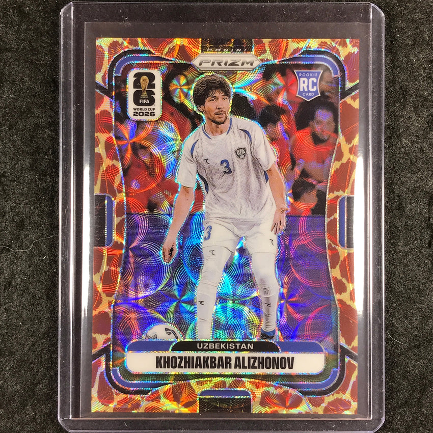 2026 Prizm FIFA World Cup KHOZHIAKBAR ALIZHONOV Rookie Choice Giraffe #450