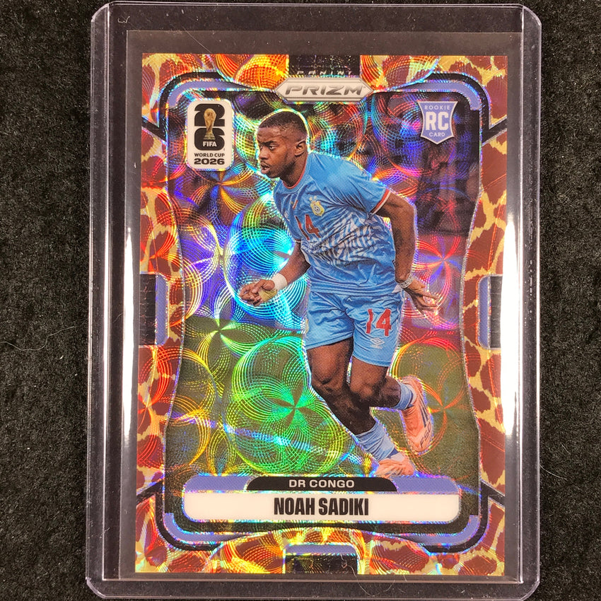 2026 Prizm FIFA World Cup NOAH SADIKI Rookie Choice Giraffe #462