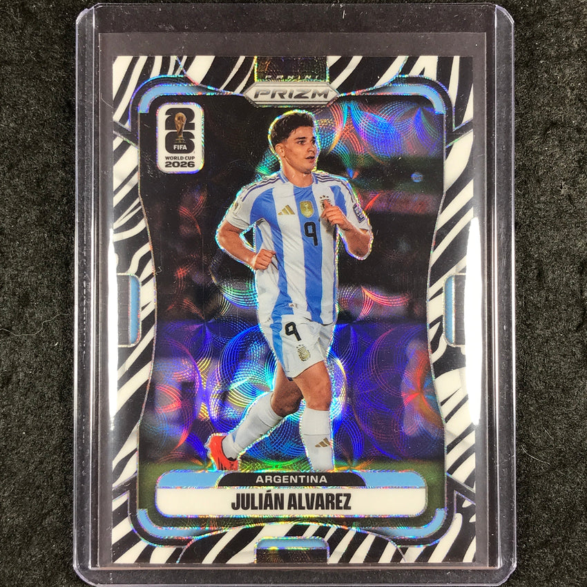 2026 Prizm FIFA World Cup JULIAN ALVAREZ Choice Zebra #1