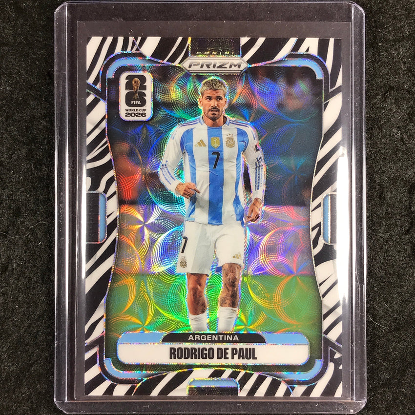 2026 Prizm FIFA World Cup RODRIGO DE PAUL Choice Zebra #14
