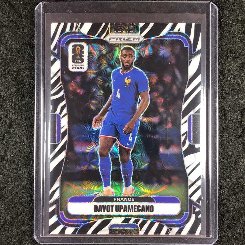 2026 Prizm FIFA World Cup DAYOT UPAMECANO Choice Zebra #39