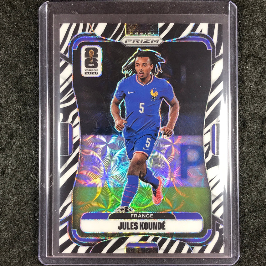 2026 Prizm FIFA World Cup JULES KOUNDE Choice Zebra #41