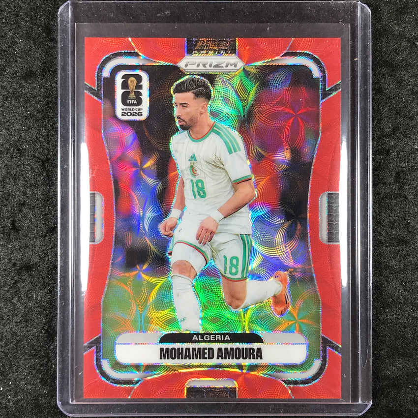 2026 Prizm FIFA World Cup MOHAMED AMOURA Choice Red /85 #134