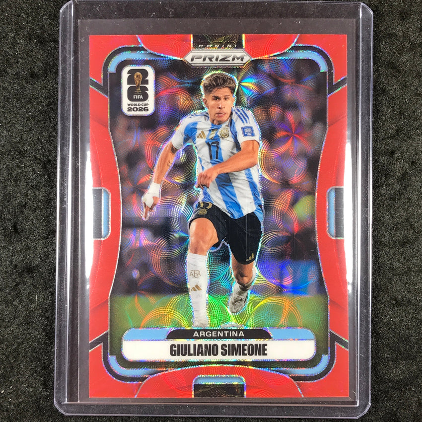 2026 Prizm FIFA World Cup GIULIANO SIMEONE Choice Red /85 #13