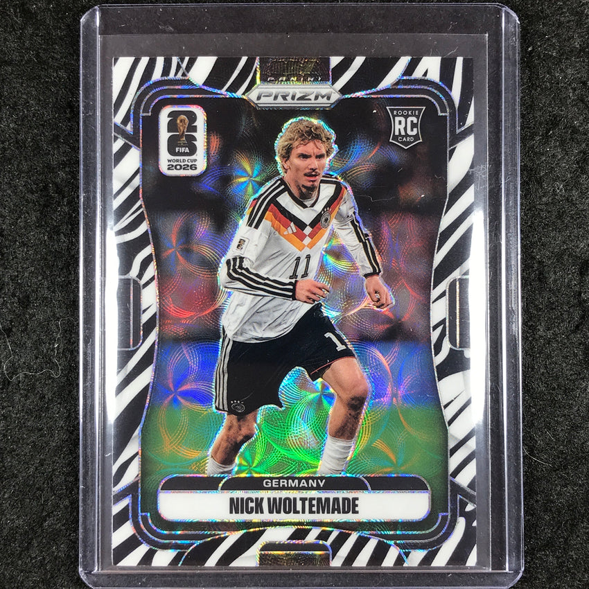 2026 Prizm FIFA World Cup NICK WOLTEMADE Rookie Choice Zebra #56