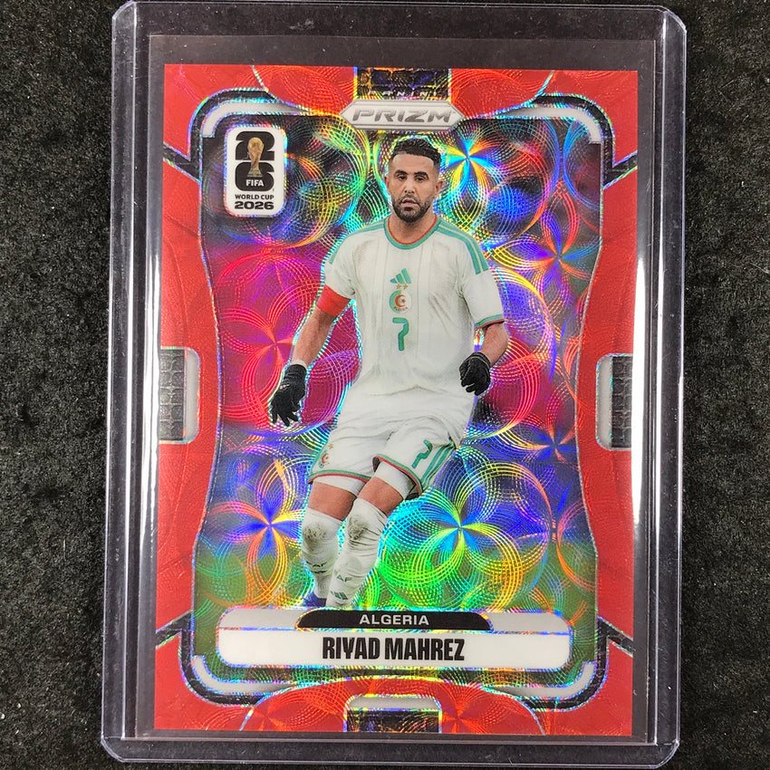2026 Prizm FIFA World Cup RIYAD MAHREZ Choice Red /85 #135